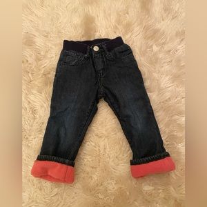 Baby Gap Fleece Lined Jeans